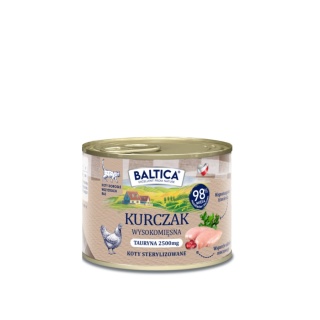 BALTICA SMAKI REGIONÓW Karma mokra dla Kota dorosłego Kurczak Pasztet 185g