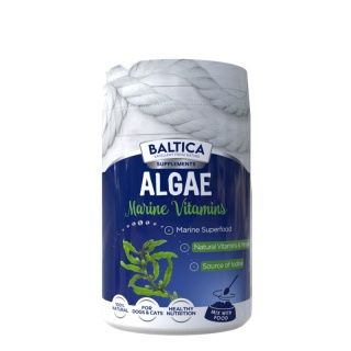 BALTICA EXCELLENT Algea 200 g – naturalny suplement z alg morskich dla psów i kotów, bogactwo witamin, minerałów i jodu