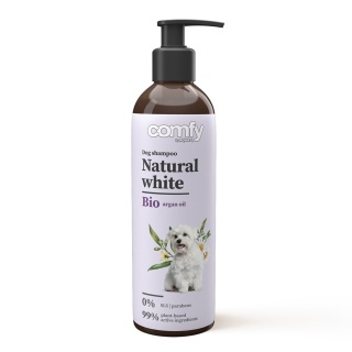COMFY Szampon Natural White dla psów – podkreślenie białej sierści i blasku 250 ml