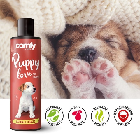 COMFY Szampon Puppy Love dla szczeniąt – delikatny i łagodny szampon 250 ml