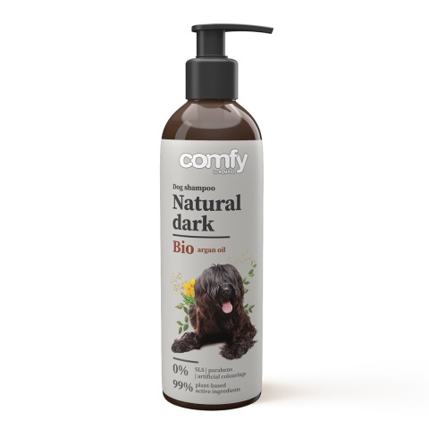 COMFY Szampon Natural Dark dla psów – podkreślenie ciemnej sierści 250 ml