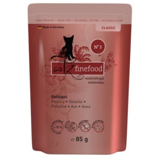Catz Finefood Classic N.03 Drób – mokra karma premium dla kota w saszetce 85 g