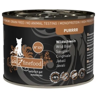 Catz Finefood Purrrr N°109 Dziczyzna – Monobiałkowa karma mokra dla kota puszka 200g
