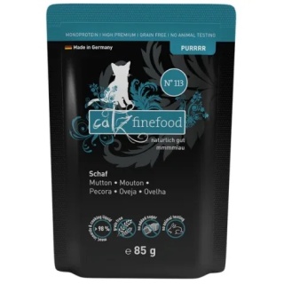 Catz Finefood Purrrr N°113 Owca – Monobiałkowa karma mokra dla kota – owca 70%, bezzbożowa, naturalna receptura saszetka 85g