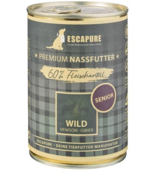 Escapure Senior Wild - mokra karma dla psa seniora, dziczyzna z warzywami - 400g
