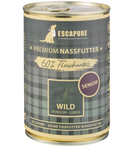 Escapure Senior Wild - mokra karma dla psa seniora, dziczyzna z warzywami - 400g