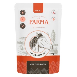FARMA Manufaktura Karma Mokra dla Psa Konina Saszetka 500g