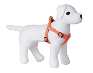 Flamingo Harness Step&Go Ziggi Reflective Orange - neonowe szelki dla psa step in, klamra z blokadą, pomarańczowe r. L