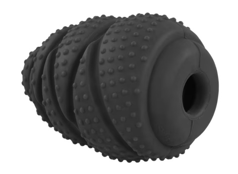 Flamingo Kongo Roller - zabawka dla psa, gryzak z otworem na smakołyki, czarny