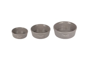 Flamingo Mabel Taupe Bowl - ceramiczna miska dla psa i kota, r. M 640 ml
