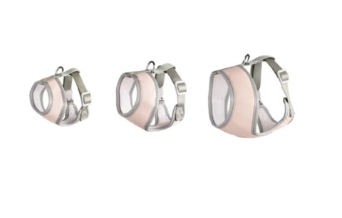 Flamingo Small Dog Harness Pink - szelki bezuciskowe dla małego psa, z siateczką air-mesh, różowe, r. XS