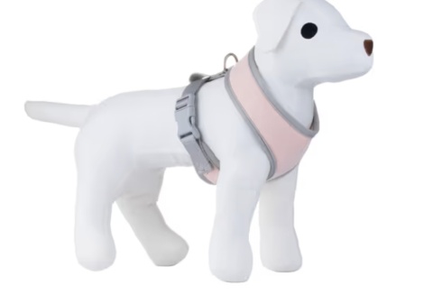 Flamingo Small Dog Harness Pink - szelki bezuciskowe dla małego psa, z siateczką air-mesh, różowe, r. S