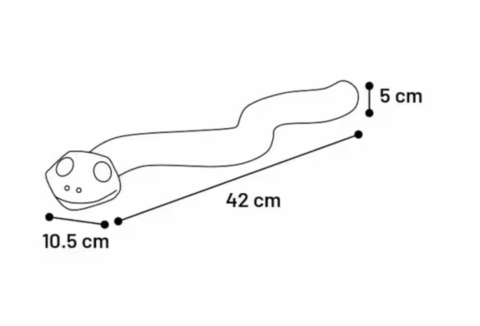 Flamingo Sneaky Snake Wąż na przysmaki zielony, 42 cm