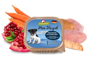GranataPet Mini Royal Junior/Puppy Turkey & Coney - mokra karma dla szczeniąt i młodych psów małych ras, indyk i królik 150 g