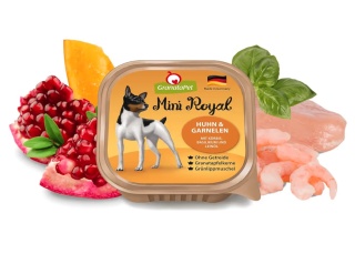 GranataPet Mini Royal Chicken & Prawns - bezzbożowa mokra karma dla psów małych ras, kurczak i krewetki 150g