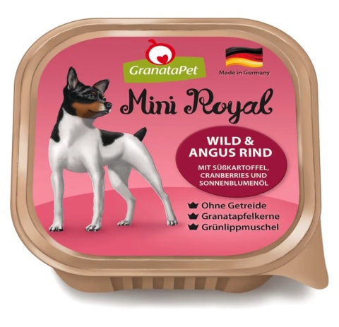 GranataPet Mini Royal Venison & Angus Beef - bezzbożowa mokra karma dla psów małych ras, dziczyzna i wołowina 150g