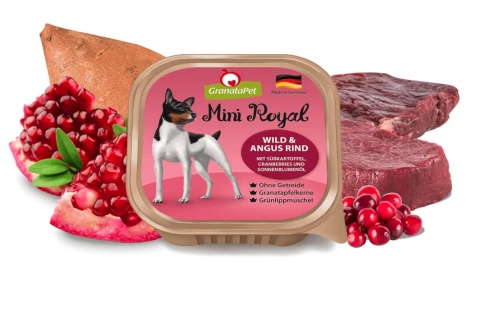 GranataPet Mini Royal Venison & Angus Beef - bezzbożowa mokra karma dla psów małych ras, dziczyzna i wołowina 150g