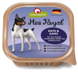 GranataPet Mini Royal Duck & Goose - bezzbożowa mokra karma dla psów małych ras, kaczka i gęś 150g