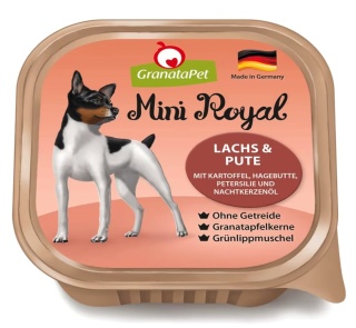 GranataPet Mini Royal Salmon & Turkey - bezzbożowa mokra karma dla psów małych ras, łosoś i indyk 150g
