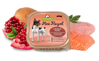 GranataPet Mini Royal Salmon & Turkey - bezzbożowa mokra karma dla psów małych ras, łosoś i indyk 150g