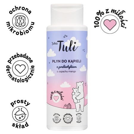 Luba Płyn do kąpieli z prebiotykiem o zapachu mango dla dzieci i dorosłych 400 ml