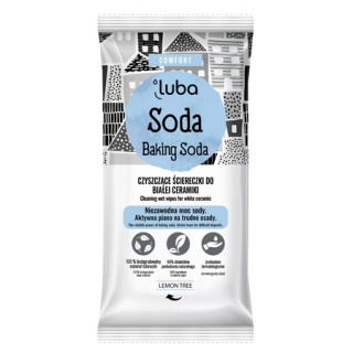 Luba Czyszczące Ściereczki - Soda - Nawilżane ściereczki do czyszczenia armatury i ceramiki łazienkowej 24 szt