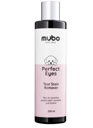 Mubo Perfect Eyes Tear Stain Remover 250ml - płyn na zacieki i przebarwienia pod oczami dla psa i kota