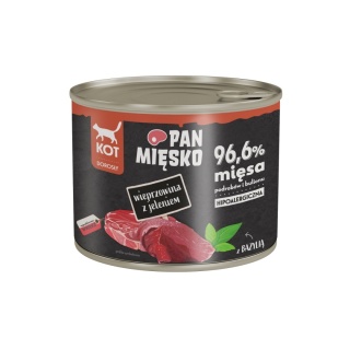 Pan Mięsko Karma mokra dla kota Wieprzowina z jeleniem (dorosły) 200g