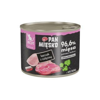 Pan Mięsko Karma mokra dla kota Kurczak z cielęciną (kociak) 200g