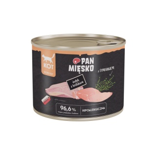 Pan Mięsko Karma mokra dla kota Indyk z królikiem (dorosły) 200g
