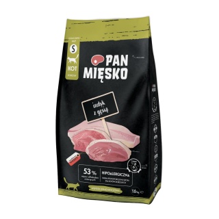 Pan Mięsko Karma sucha dla kota Indyk z gęsią (dorosły) chrupki S 1.6 kg