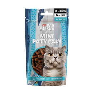 Pan Mięsko Przysmak dla kota Mini patyczki Tuńczyk 50g