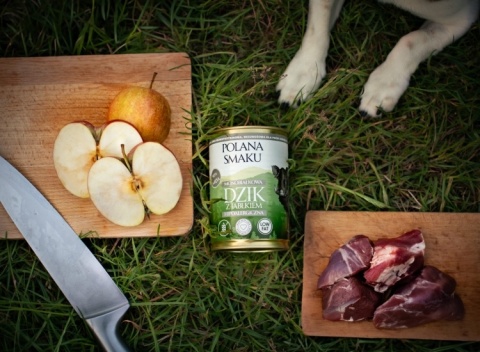 Polana Smaku - Karma mokra dla psa - Dzik z jabłkiem 400g