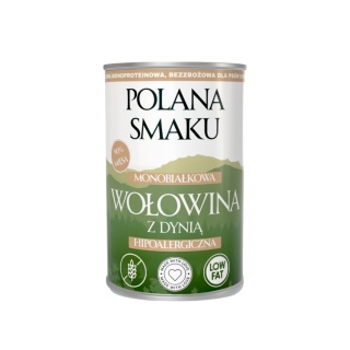Polana Smaku - Karma mokra dla psa - Wołowina z Dynią 400g