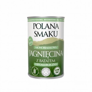 Polana Smaku - Karma mokra dla psa - Jagnięcina z batatami 400g