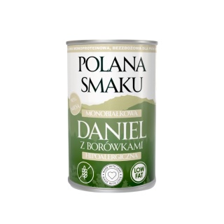Polana Smaku - Karma mokra dla psa - Daniel z borówkami 400g