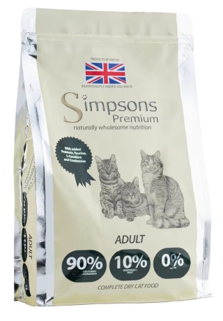 Simpsons Premium Cat Adult 90/10 Mixed Meat & Fish - karma dla kotów, drób i ryby 1,5 kg