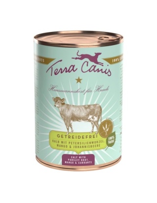 Terra Canis - Cielęcina z korzeniem pietruszki karma mokra dla psów 400g