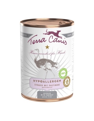 Terra Canis Hypoallergenic - Struś pasternak Najwyższa jakość dla psów z alergią 400g