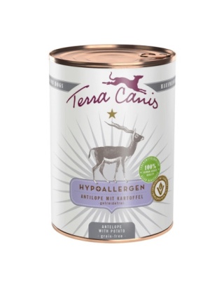 Terra Canis Hypoallergenic - Antylopa z ziemiemniakiem Najwyższa jakość dla psów z alergią 400g