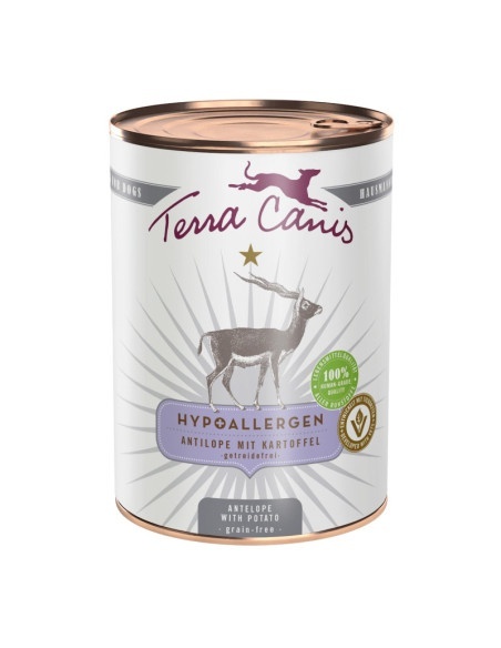 Terra Canis Hypoallergenic - Antylopa z ziemiemniakiem Najwyższa jakość dla psów z alergią 400g