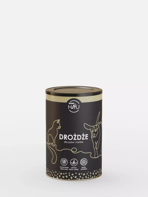 WOW PETS Drożdże browarnicze 100% - suplement dla psa i kota (Gramatura: 600 g )