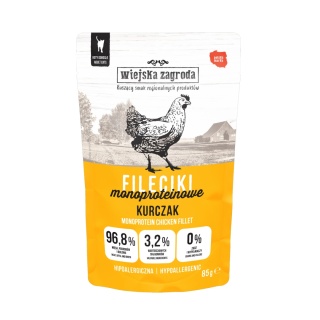 Wiejska Zagroda Karma mokra dla kota Fileciki Kurczak (dorosły) 85g