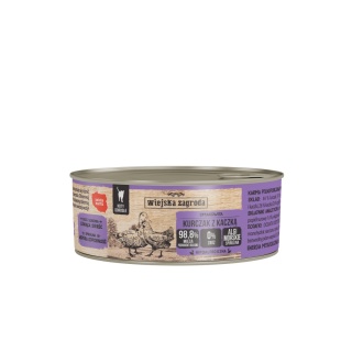 Wiejska Zagroda Karma mokra dla kota Kurczak z kaczką (dorosły) 85g