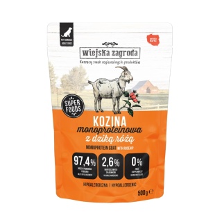 Wiejska Zagroda Karma mokra dla psa Monobiałkowa Kozina (dorosły) 500g