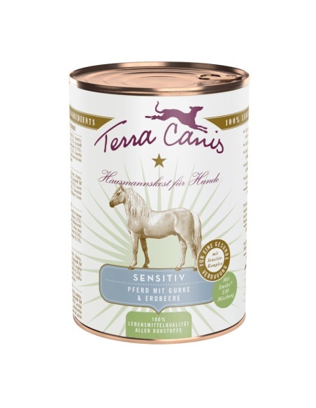 Terra Canis Sensitive - Konina z ogórkiem karma mokra dla psa z wrażliwym układem pokarmowym 400g