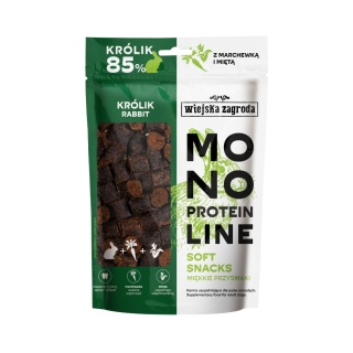 Wiejska Zagroda Przysmak dla psa Monoproteinowe miękkie przysmaki Królik (dorosły) 115g