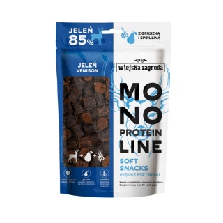 Wiejska Zagroda Przysmak dla psa Monoproteinowe miękkie przysmaki Jeleń (dorosły) 115g