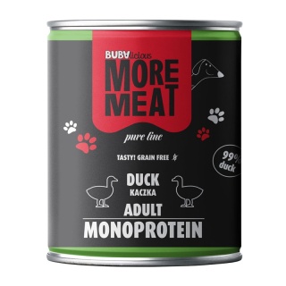 BUBAlicious More Meat Pure Line Dzik 800 g – mokra karma dla psa (mono, 99% mięsa)