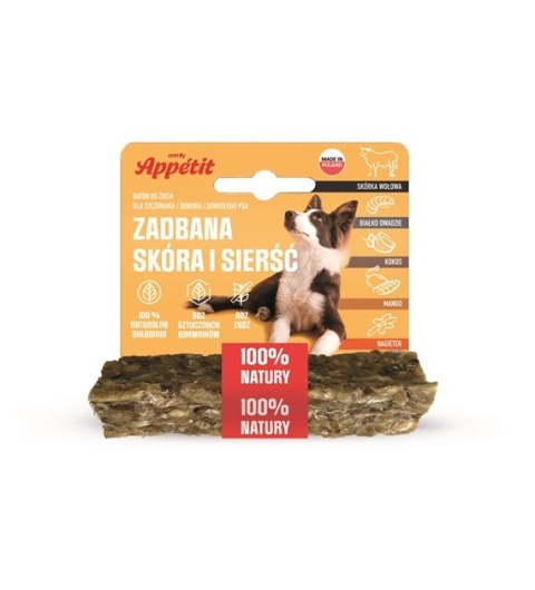 COMFY APPETIT BATON FUNKCYJNY SKÓRA & SIERŚĆ 12 CM / 40 G – Naturalna pielęgnacja skóry i sierści Twojego psa!
